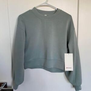 lululemon perfectly oversized cropped crew NWT